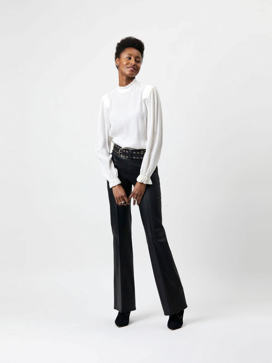 DANTE6 Gini Wide Leg Leren Broek Online