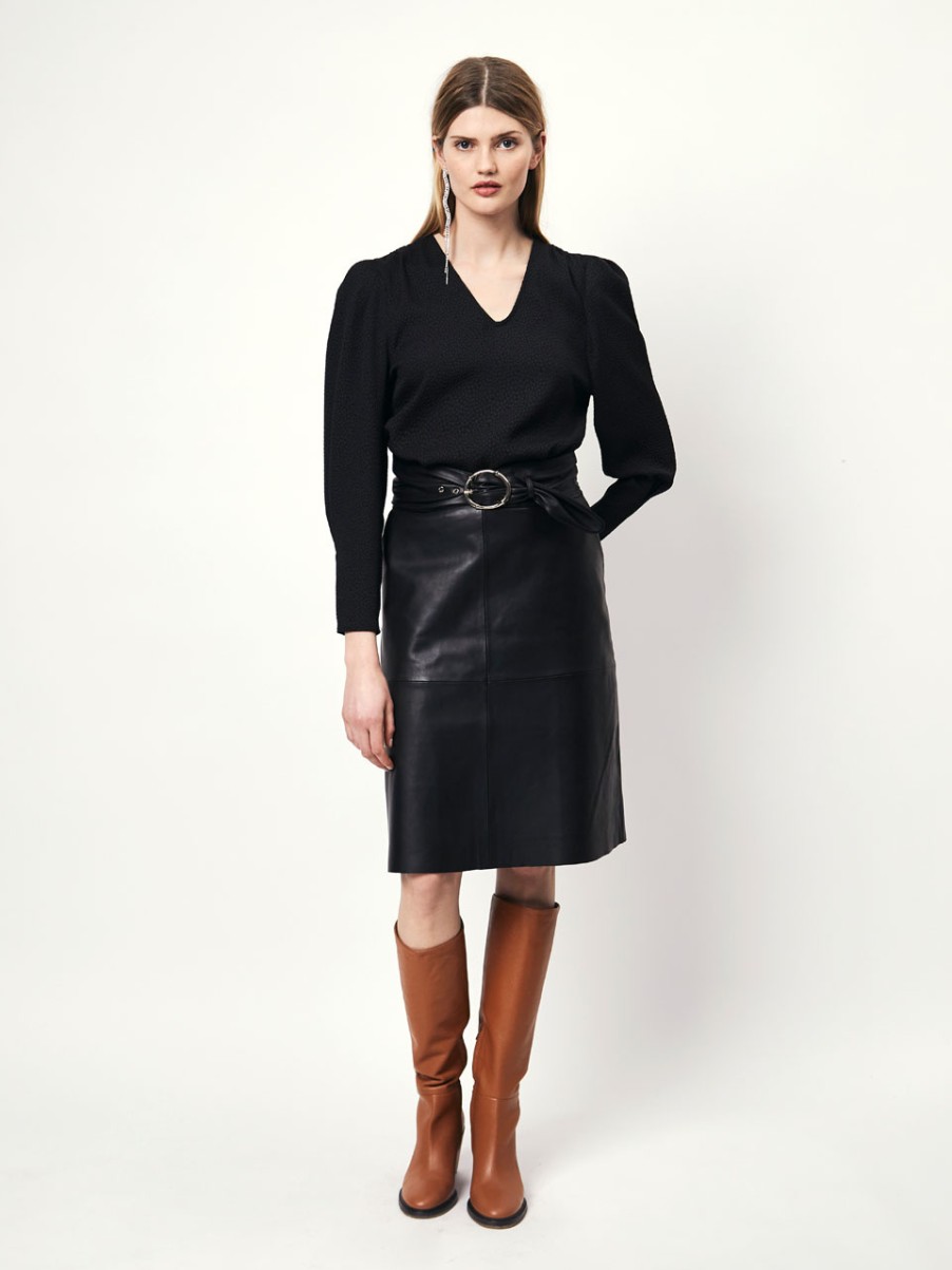 DANTE6 D6Noora Leather Skirt Hot