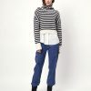 DANTE6 D6Veneto Stripe Turtle Sweater New