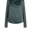 DANTE6 D6Ipsum Silk Drapey Top New