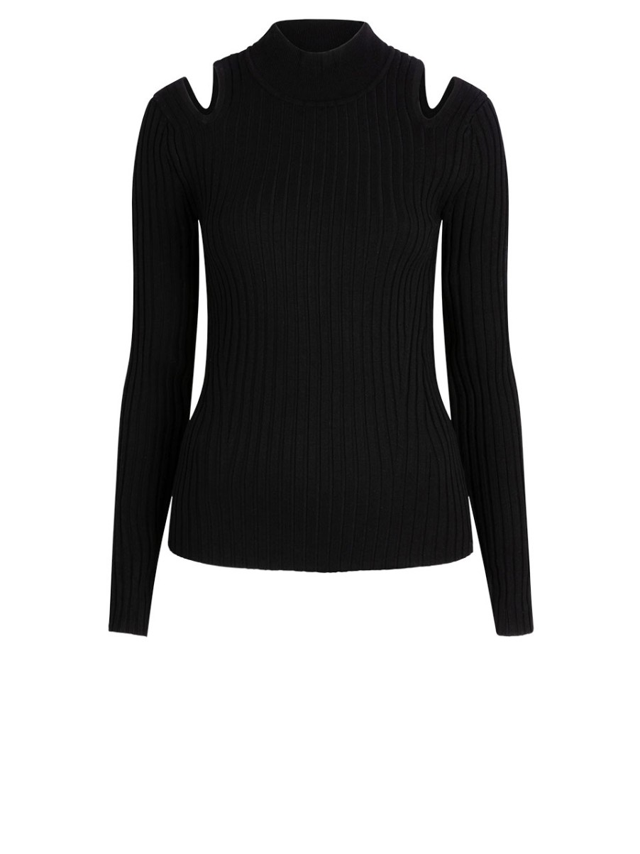 DANTE6 D6Rome Cut-Out Turtle Neck Top Clearance