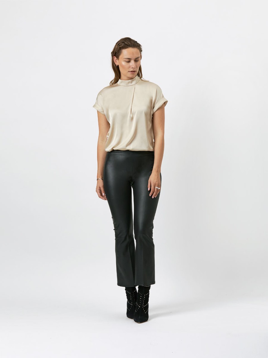 DANTE6 Tyson Leren Crop Flare Broek Hot