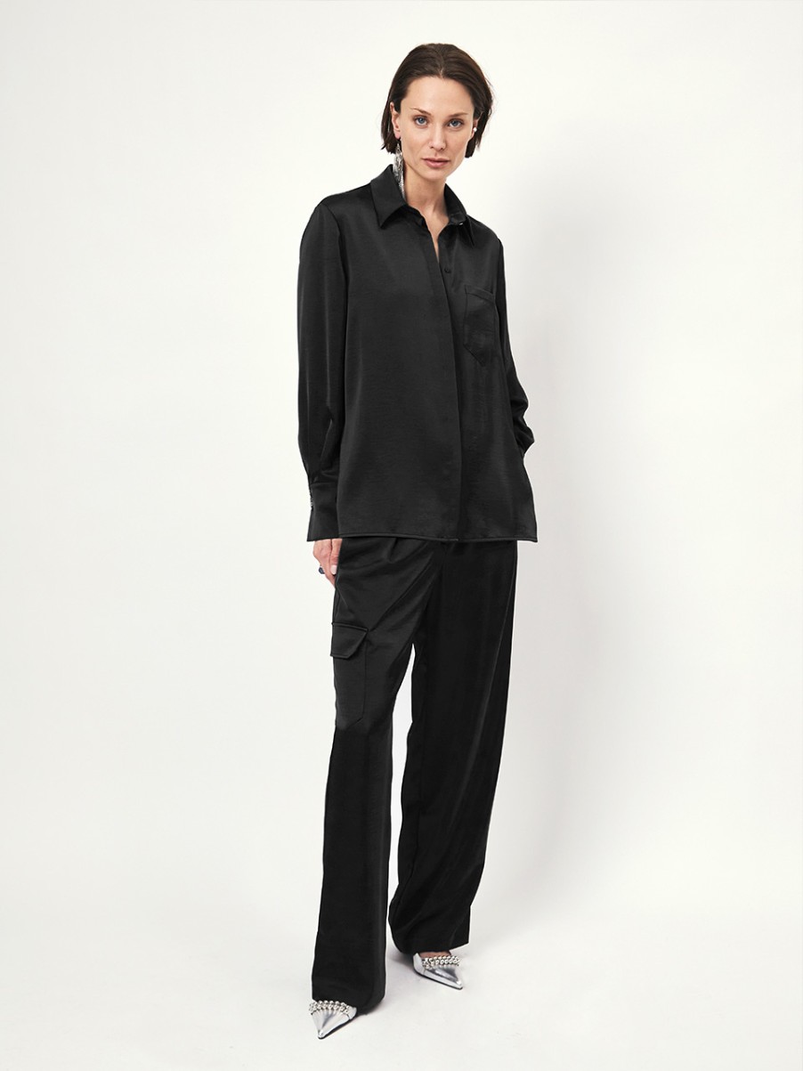 DANTE6 D6Louda Satin Long Shirt Online